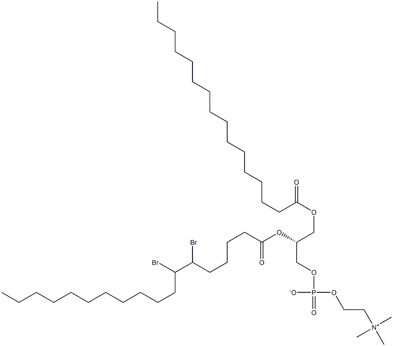 1-palmitoyl-2-(6,7-dibromo)stearoyl-sn-glycero-3-phosphocholine