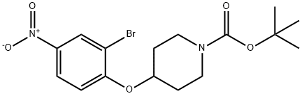 t-Butyl 4-(2-bromo-4-nitrophenoxy)piperidine-1-carboxylate