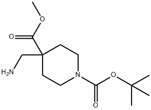 1-tert-butyl 4-methyl 4-(aminomethyl)piperidine-1,4-dicarboxylate