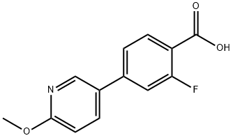 2-Fluoro-4-(6-methoxypyridin-3-yl)benzoic acid
