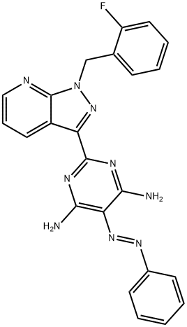 4,​6-​pyrimidinediamine, 2-​[1-​[(2-​fluorophenyl)​methyl]​-​1h-​pyrazolo[3,​4-​b]​pyridin-​3-​yl]​-​5-​(2-​phenyldiazenyl)​-