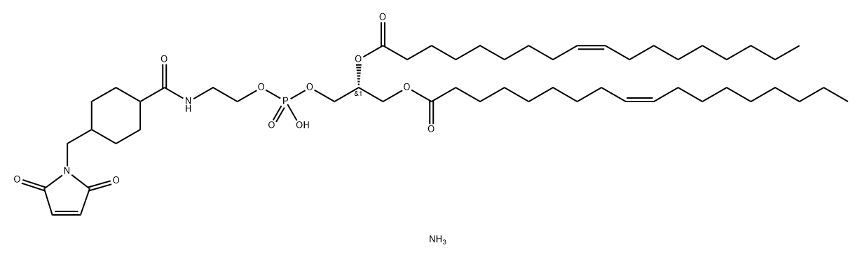 1,2-dioleoyl-sn-glycero-3-phosphoethanolamine-N-[4-(p-maleimidomethyl)cyclohexane-carboxamide] (sodium salt)