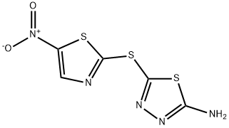 2-Amino-5-[(5-nitro-2-thiazolyl)thio]-1,3,4-thiadiazole