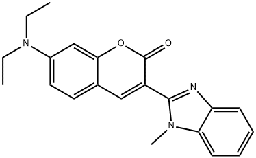 7-(Diethylamino)-3-(1-methyl-2-benzimidazolyl)coumarin