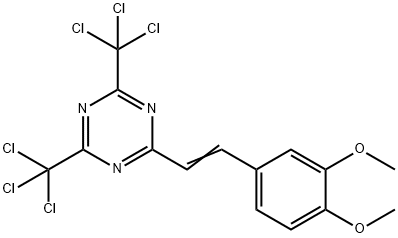 2-(3,4-Dimethoxystyryl)-4,6-bis(trichloromethyl)-1,3,5-triazine
