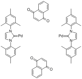1,3-Bis(2,4,6-trimethylphenyl)imidazol-2-ylidene (1,4-naphthoquinone)palladium(0) dimer