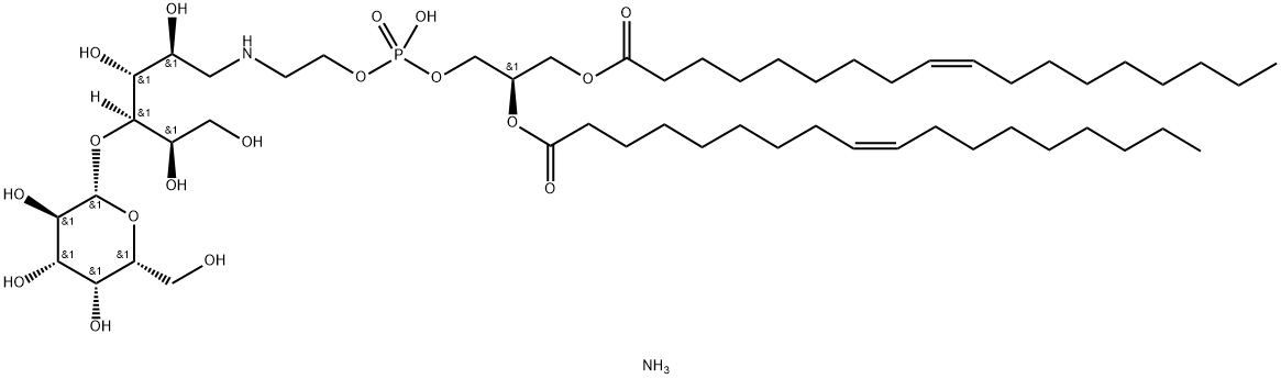 1,2-dioleoyl-sn-glycero-3-phosphoethanolamine-N-lactosyl (ammonium salt)