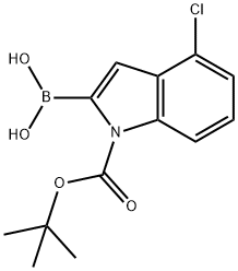 1-Boc-4-chloroindole-2-boronic acid