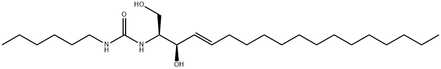 D-erythro-N-[2-(1,3-dihydroxy-4E-octadecene)]-N'-hexane-urea-sphingosine