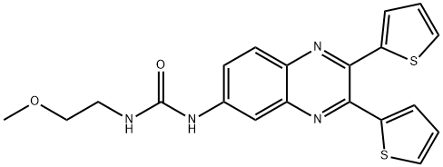 1-(2,3-Di(thiophen-2-yl)quinoxalin-6-yl)-3-(2-methoxyethyl)urea