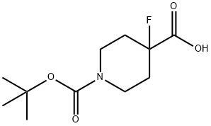 1-[(tert-butoxy)carbonyl]-4-fluoropiperidine-4-carboxylic acid