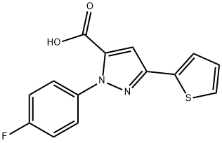 1-(4-FLUOROPHENYL)-3-(2-THIENYL)-1H-PYRAZOLE-5-CARBOXYLIC ACID