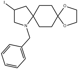 9-benzyl-11-iodo-1,4-dioxa-9-azadispiro[4.2.48.25]tetradecane