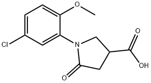 1-(5-Chloro-methoxyphenyl)-5-oxo-3-pyrrolidinecarboxylic acid