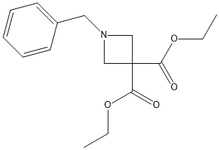 3,3-diethyl 1-benzylazetidine-3,3-dicarboxylate