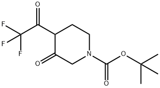 tert-butyl 3-oxo-4-(trifluoroacetyl)piperidine-1-carboxylate