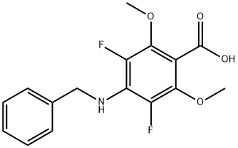 4-(Benzylamino)-3,5-difluoro-2,6-dimethoxybenzoic acid