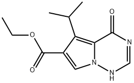 ethyl 4-oxo-5-(propan-2-yl)-3H,4H-pyrrolo[2,1-f][1,2,4]triazine-6-carboxylate