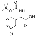 2-((tert-Butoxycarbonyl)amino)-2-(3-chlorophenyl)acetic acid