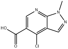 4-chloro-1-methyl-1H-pyrazolo[3,4-b]pyridine-5-carboxylic acid