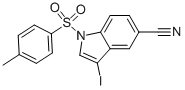 3-Iodo-1-tosyl-1H-indole-5-carbonitrile
