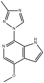 1-{4-methoxy-1H-pyrrolo[2,3-c]pyridin-7-yl}-3-methyl-1H-1,2,4-triazole