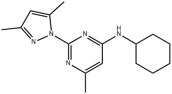 N-Cyclohexyl-N-[2-(3,5-dimethyl-pyrazol-1-yl)-6-methyl-4-pyrimidinamine