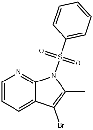 1-(benzenesulfonyl)-3-bromo-2-methyl-1H-pyrrolo[2,3-b]pyridine