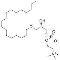 1-O-octadecyl-2-hydroxy-sn-glycero-3-phosphocholine