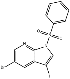 1-(benzenesulfonyl)-5-bromo-3-iodo-1H-pyrrolo[2,3-b]pyridine