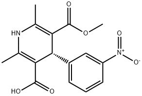 (4R)-5-(methoxycarbonyl)-2,6-dimethyl-4-(3-nitrophenyl)-1,4-dihydropyridine-3-carboxylic acid