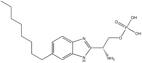 (R)-phosphoric acid mono-[2-amino-2-(6-octyl-1H-benzoimiazol-2-yl)-ethyl] ester