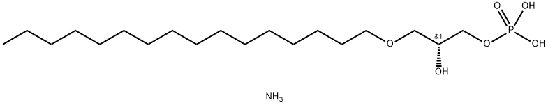 1-O-hexadecyl-2-hydroxy-sn-glycero-3-phosphate (ammonium salt)