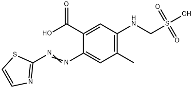 4-Methyl-5-(sulfomethylamino)-2-(2-thiazolylazo)benzoic acid