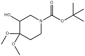 tert-butyl 3-hydroxy-4,4-dimethoxypiperidine-1-carboxylate