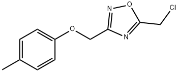 5-(chloromethyl)-3-[(4-methylphenoxy)methyl]-1,2,4-oxadiazole
