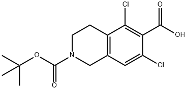 2-[(tert-butoxy)carbonyl]-5,7-dichloro-1,2,3,4-tetrahydroisoquinoline-6-carboxylic acid