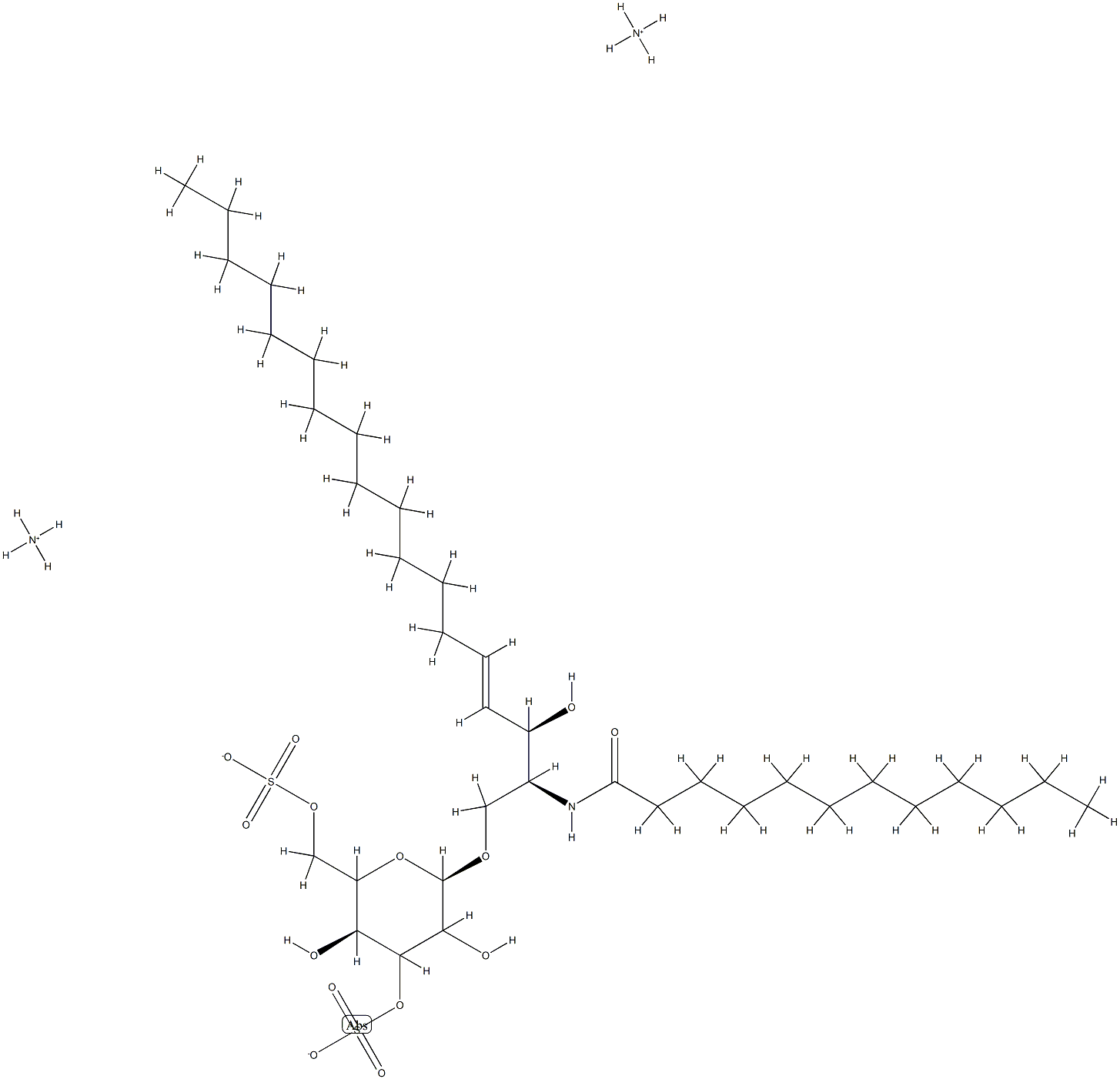 3,6-di-O-sulfo-D-galactosyl-ß1-1'-N-lauroyl-D-erythro-sphingosine (ammonium salt)