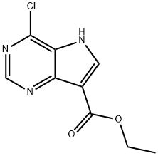 ethyl 4-chloro-5H-pyrrolo[3,2-d]pyrimidine-7-carboxylate