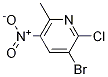 3-Bromo-2-chloro-6-methyl-5-nitropyridine