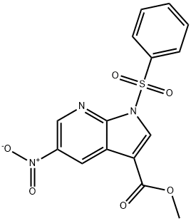 methyl 1-(benzenesulfonyl)-5-nitro-1H-pyrrolo[2,3-b]pyridine-3-carboxylate