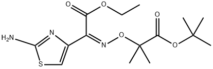 Ethyl (Z)-2-(2-aminothiazol-4-yl)-2-(1-t-butoxycarbonyl-1-methyl)ethoxyiminoacetate