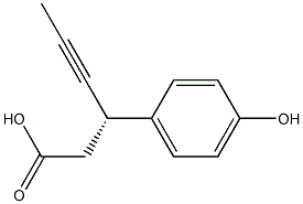 (3S)-3-(4-hydroxyphenyl)hex-4-ynoic acid