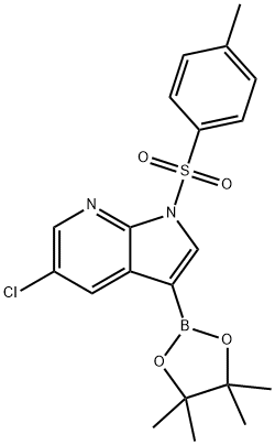 5-chloro-3-(4,4,5,5-tetramethyl-1,3,2-dioxaborolan-2-yl)-1-tosyl-1h-pyrrolo[2,3-b]pyridine