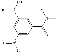 3-(Methoxy(methyl)aminocarbonyl)-5-nitrophenylboronic acid