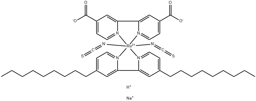 Bis(isothiocyanato)(2,2'-bipyridyl-4,4'-dicarboxylato)(4,4'-dinonyl-2,2'-bipyridyl)ruthenium(II) Sodium Salt