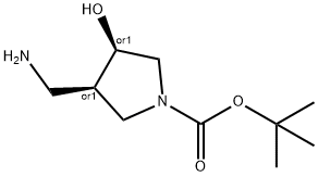 tert-butyl cis-3-(aminomethyl)-4-hydroxypyrrolidine-1-carboxylate