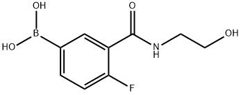 4-Fluoro-3-(2-hydroxyethylcarbamoyl)phenylboronic acid(contains varying amounts of Anhydride)
