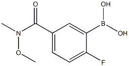 N-Methoxy-N-methyl 3-borono-4-fluorobenzamide