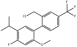 1-[2-(chloromethyl)-4-(trifluoromethyl)phenyl]-4-fluoro-2-methoxy-5-(propan-2-yl)benzene